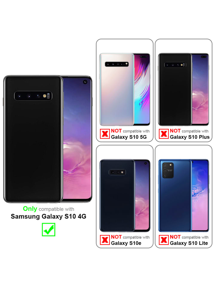 cadorabo Hülle für Samsung Galaxy S10 4G Blumen Design in FLORAL BLAU günstig kaufen Samsung Galaxy S10