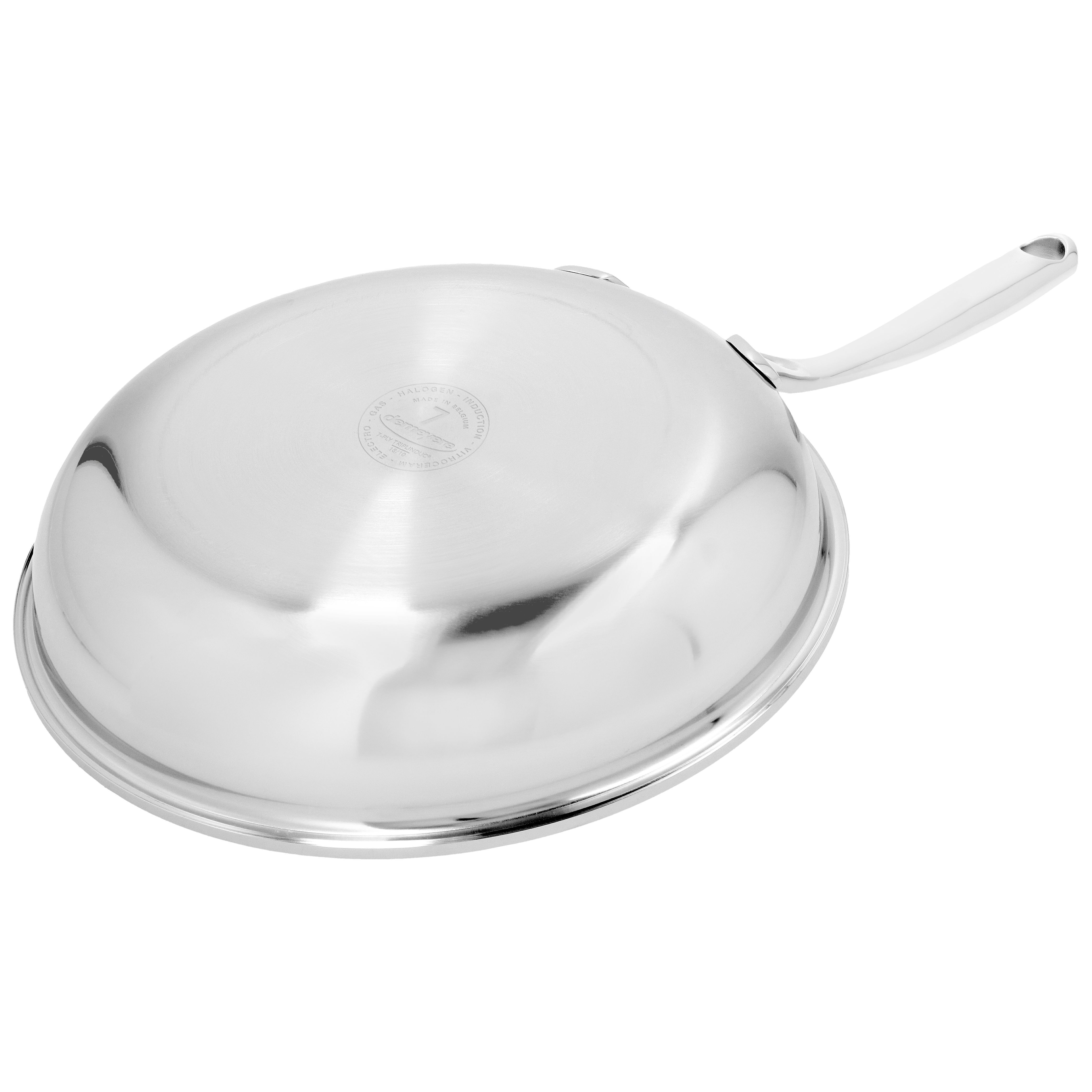 Bratpfanne 24 cm, 18/10 Edelstahl, Silber