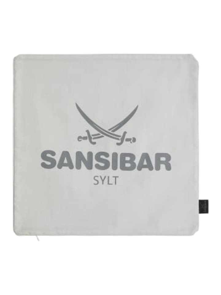 Sansibar Kissenhülle Classic in Platin/Offwhite, 45x45 cm günstig kaufen 45x45 cm
