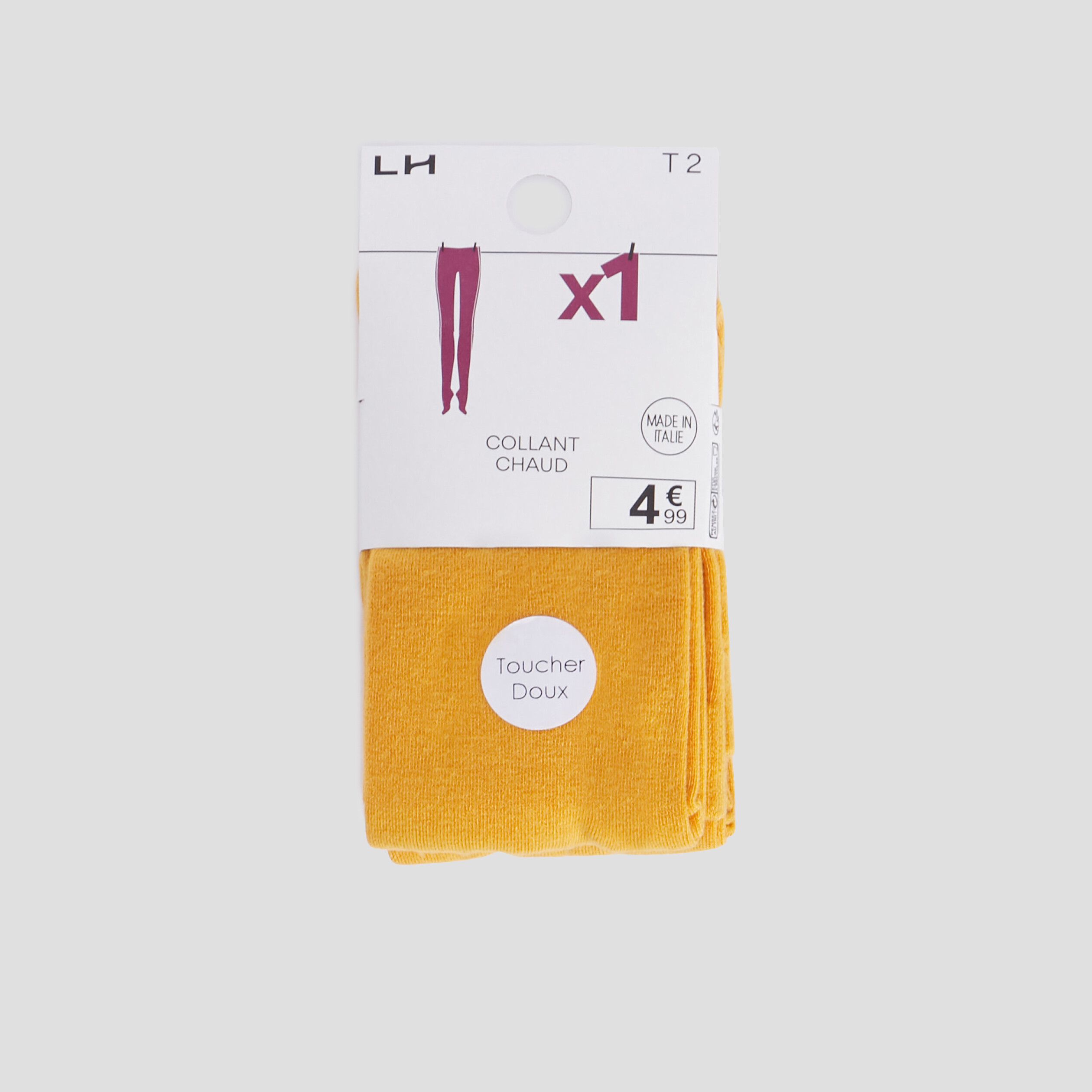 Collants jaune moutarde femme | La Halle