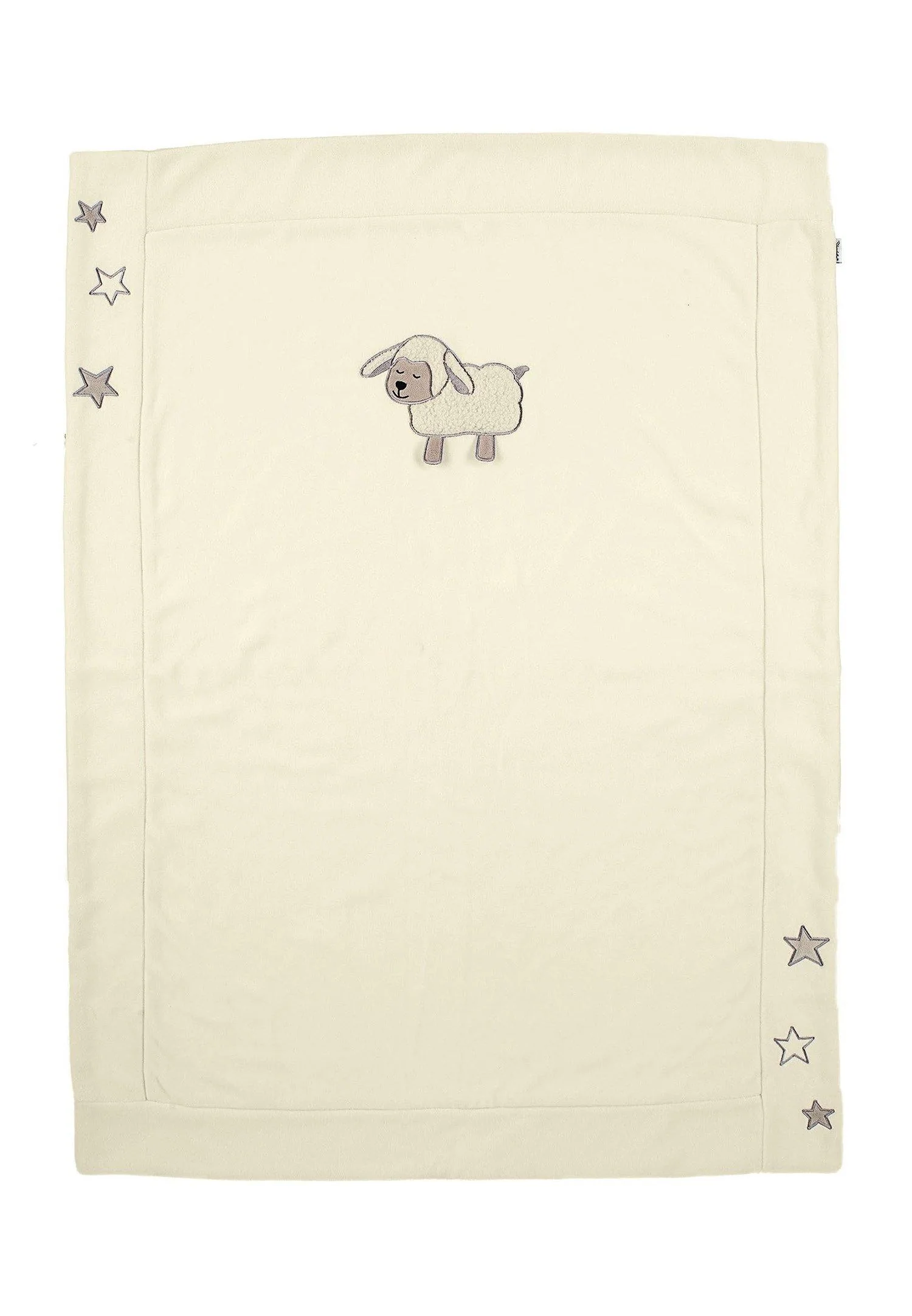 Schmusedecke Schaf Stanley aus Microfleece in Ecru