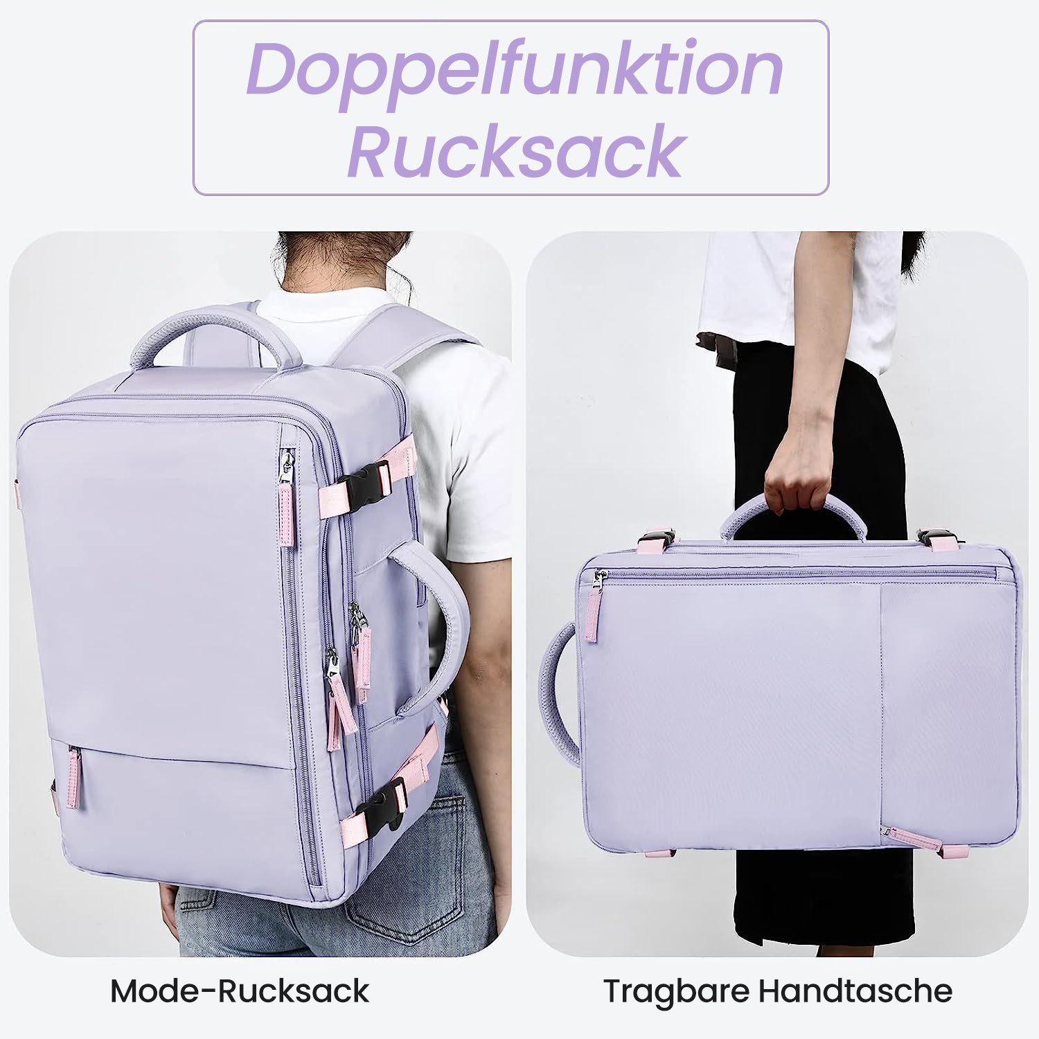 TOPMELON Reiserucksack mit Großem Fassungsvermögen Rutschfest Verschleißfest