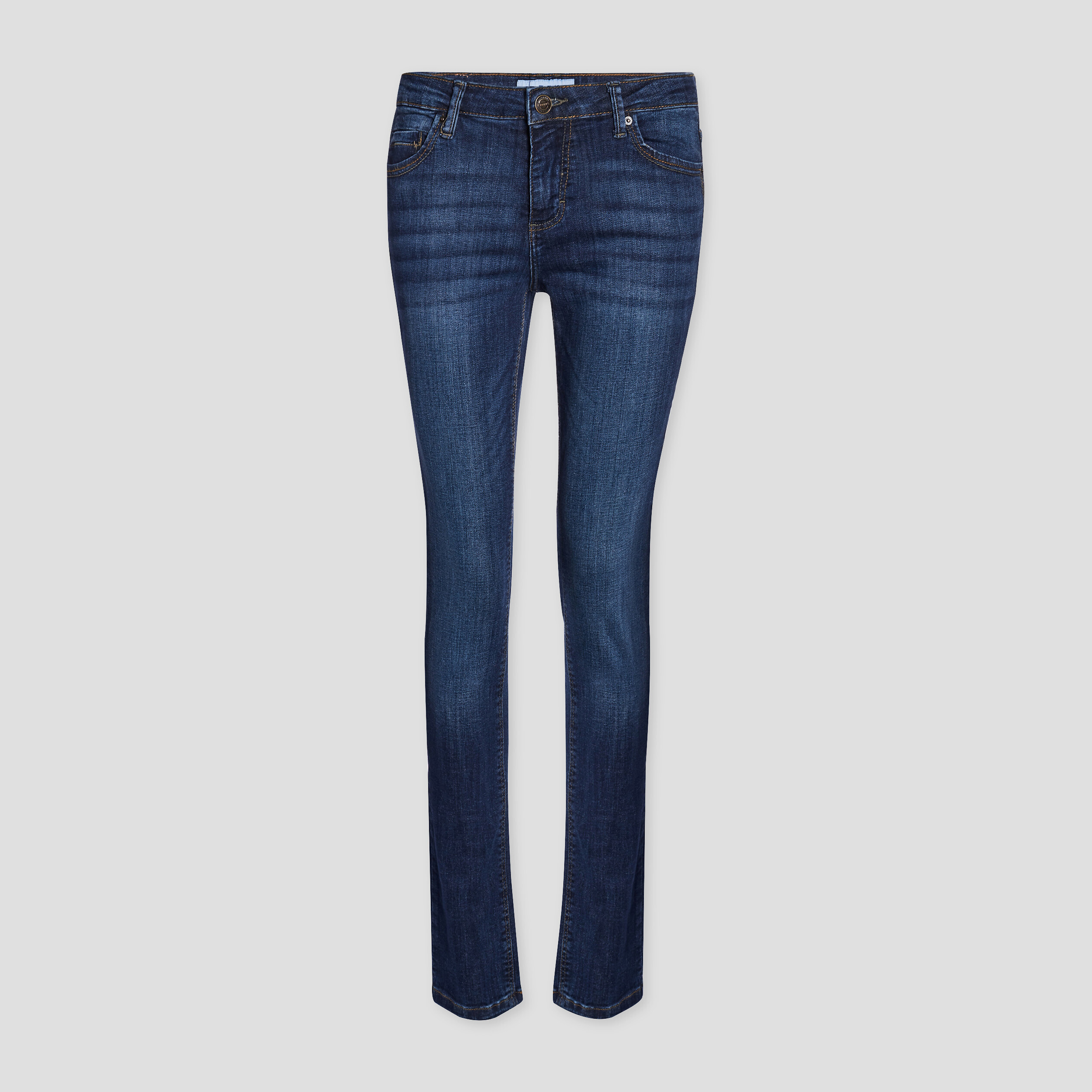 Jeans regular taille basse denim brut femme | La Halle