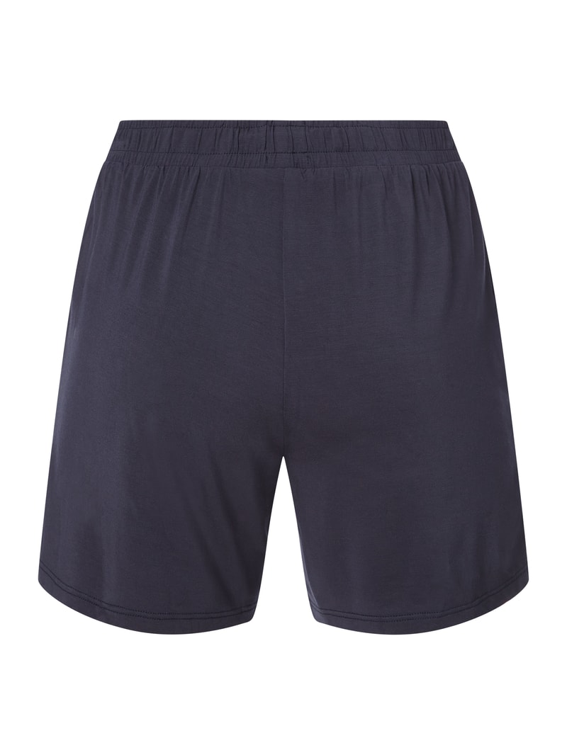 Shorts aus Modalmischung in marineblau