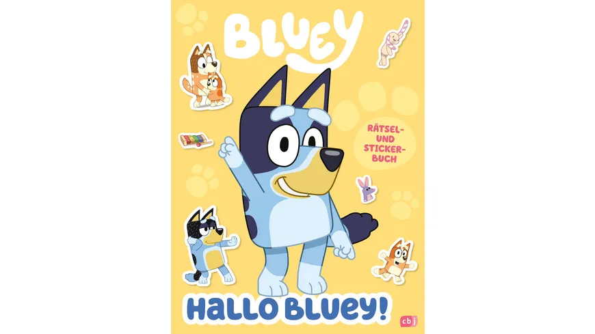 Hallo BLUEY! - Ein lustiges Rätsel- und Stickerbuch - Mit über 40 bunten Stickern