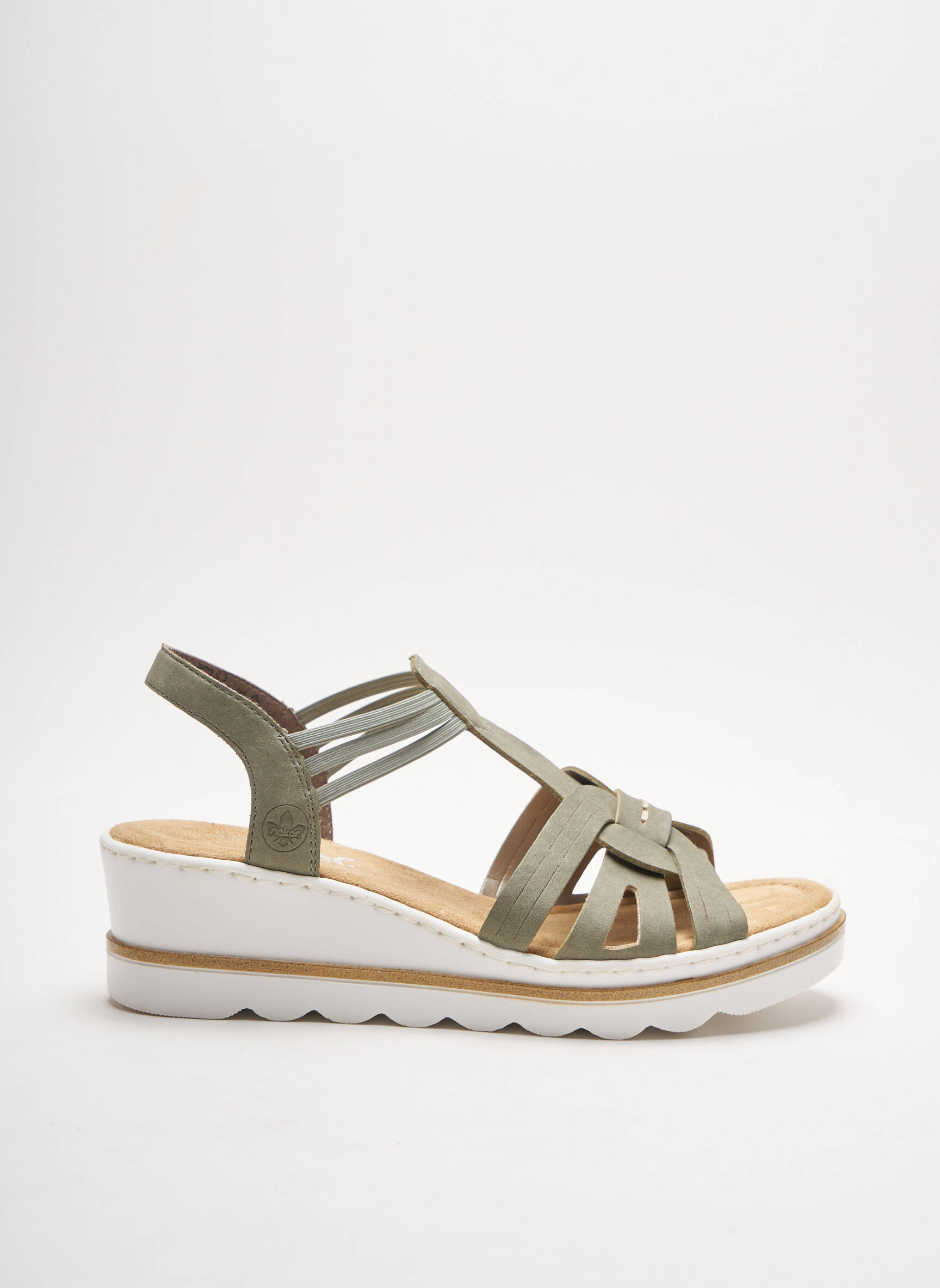 Rieker Sandales Nu Pieds Femme couleur vert