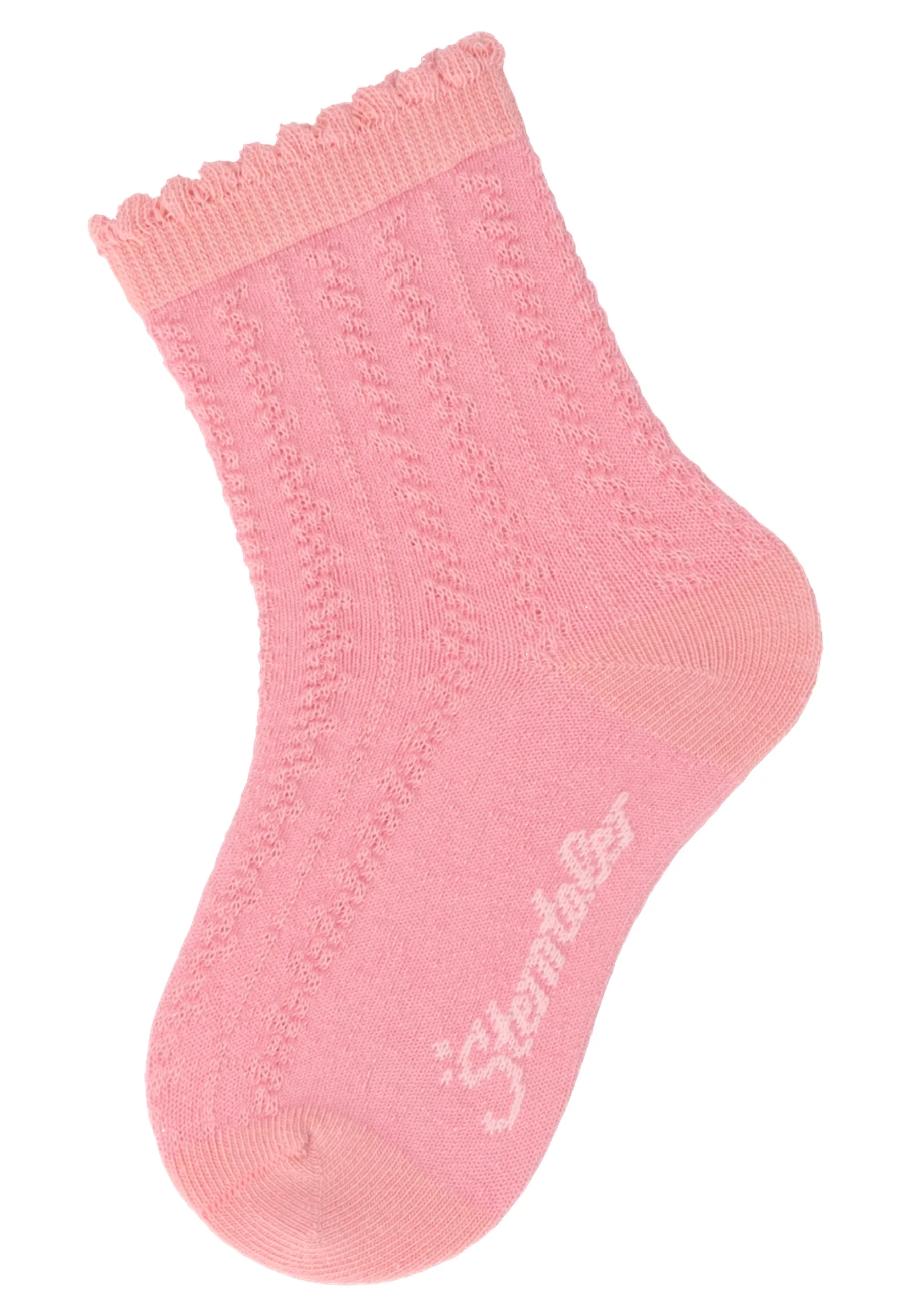 Socken im 4er Pack mit Struktur in mattrosa