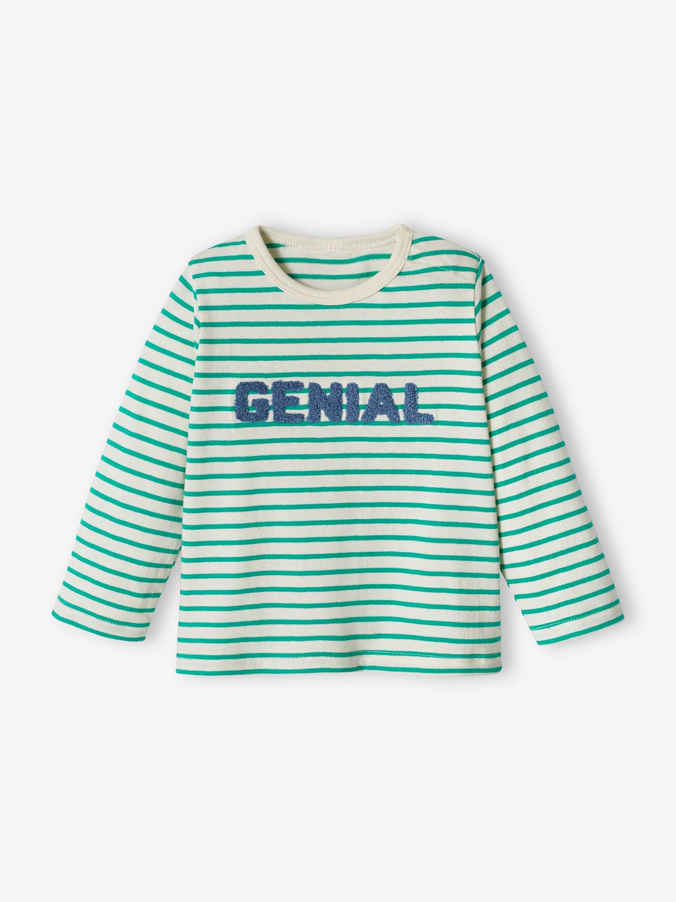 Vertbaudet Jungen Shirt mit Schriftzug - grün