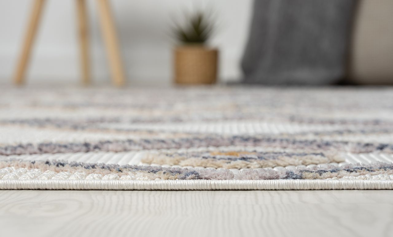 MyFlair Teppich Felice, 160cm x 230cm, Farbe Beige, rechteckig, Florhöhe 10mm