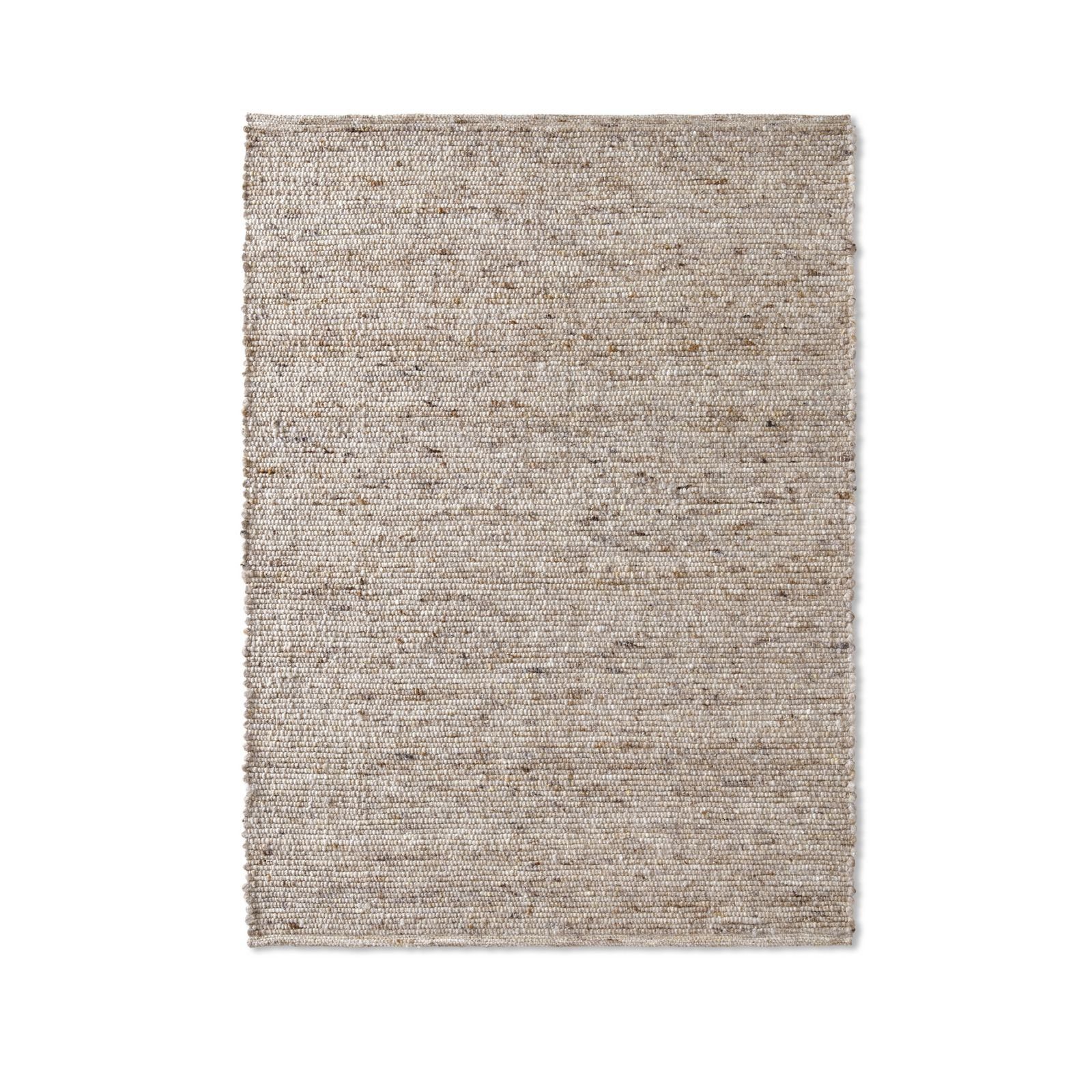 Wollteppich TaraCarpet Handwebteppich Malmoe, TaraCarpet, rechteckig, Höhe: 10 mm, Schurwolle Webteppich sand meliert Wohnzimmer Schlafzimmer 060x090