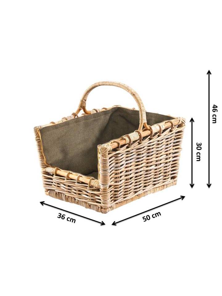 kobolo Kaminholzkorb FIREW 29242-33 in Braun günstig kaufen onesize
