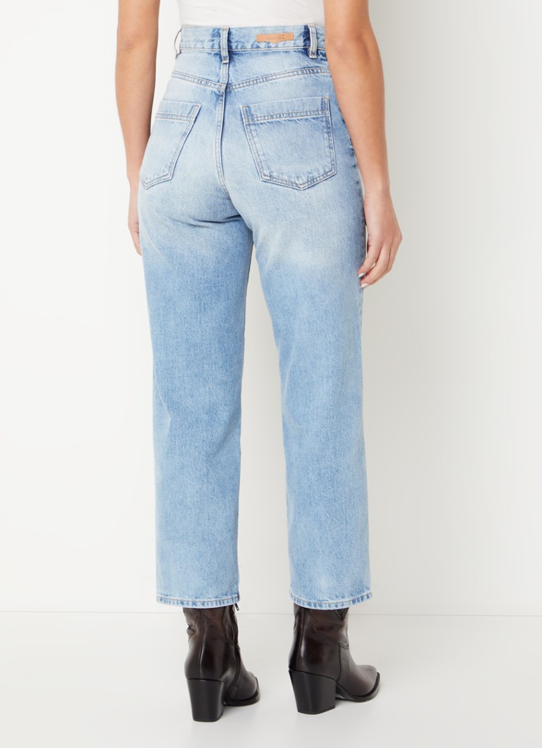 Jeans a vita alta Sessùn Bay Cruise, taglio ampio e corto, lavaggio chiaro
