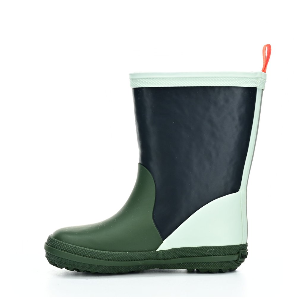 Bundgaard Charly High Warm Navy/Army/Pistachio gefütterte Barfuß Gummistiefel