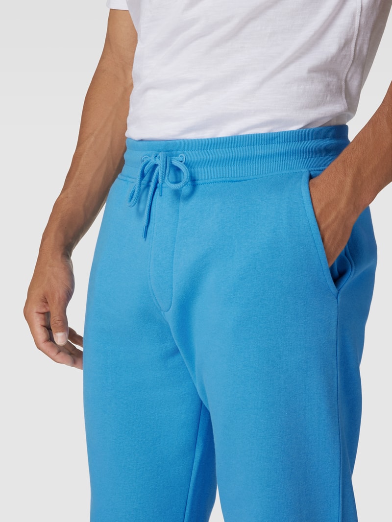 Sweatpants mit elastischem Bund in blau