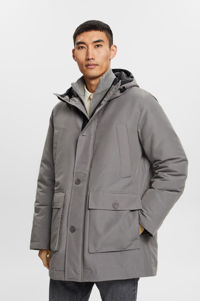 Daunenjacke mit Kapuze