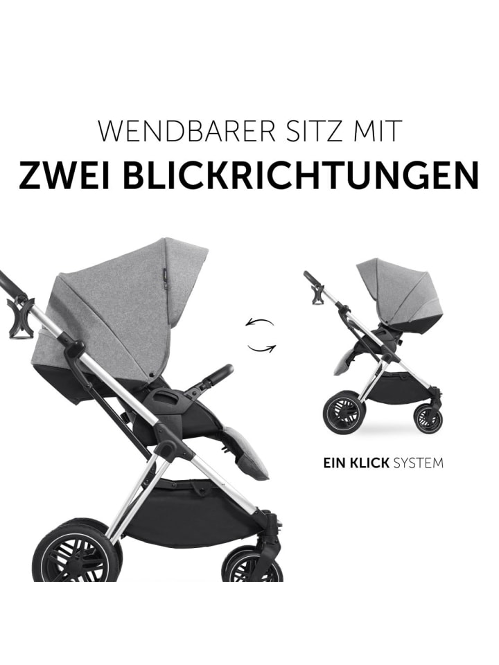 Hauck 3in1 Kinderwagen-Set Vision X Trio Set Silver in grau günstig kaufen onesize