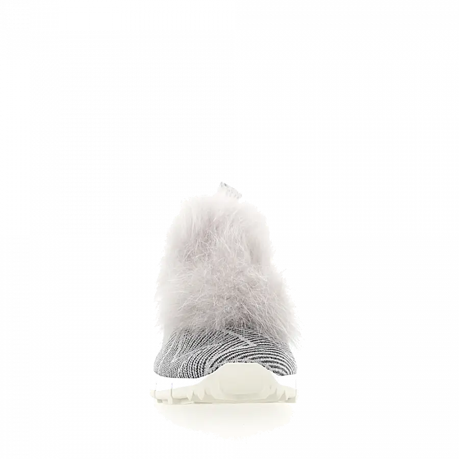 Jimmy Choo - Slip Ons NORWAY Logo silber - grau