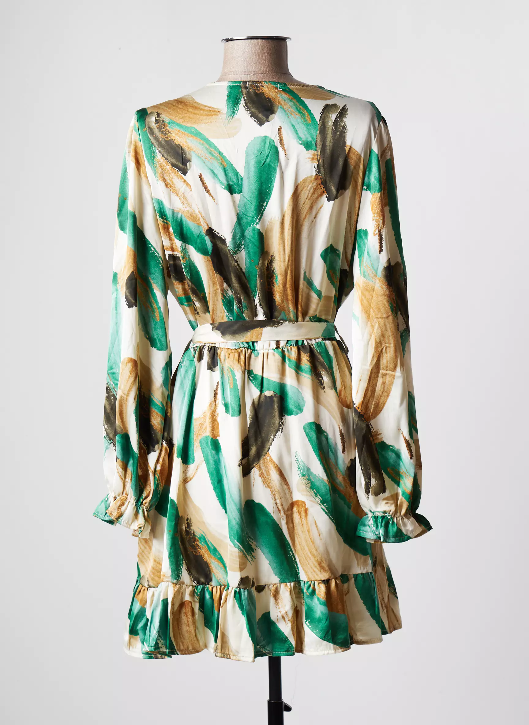 Papillonne Robes Mi Longues Femme couleur vert