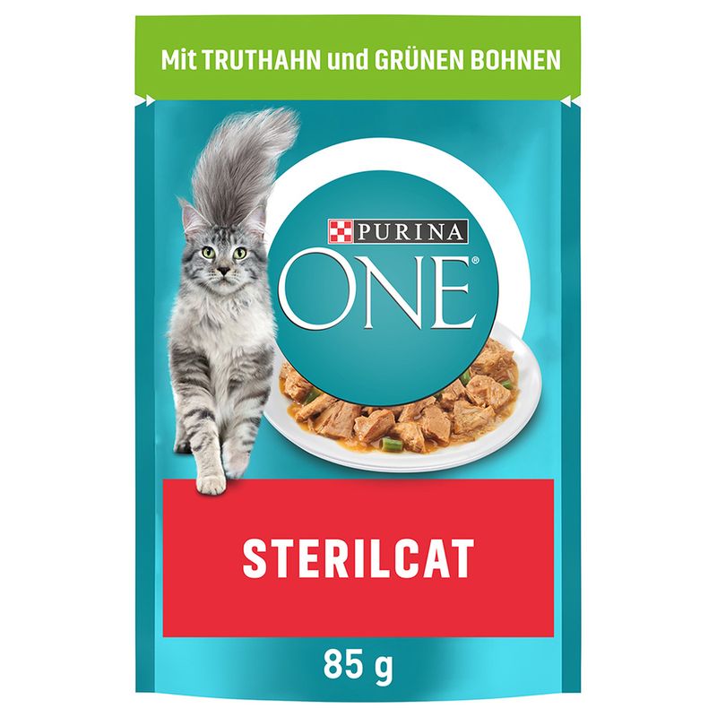 PURINA ONE Sterilised mit Truthahn & grünen Bohnen