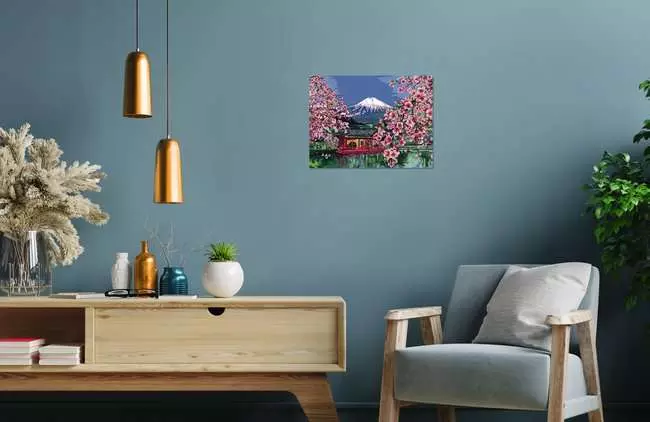 CreArt Japanische Kirschblüten - Malen nach Zahlen für Erwachsene