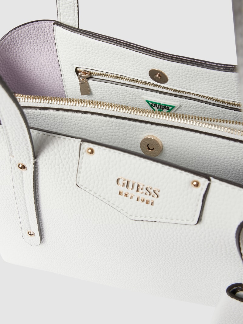 Handtasche mit Strukturmuster Modell 'BRENTON GIRLFRIEND' in weiß
