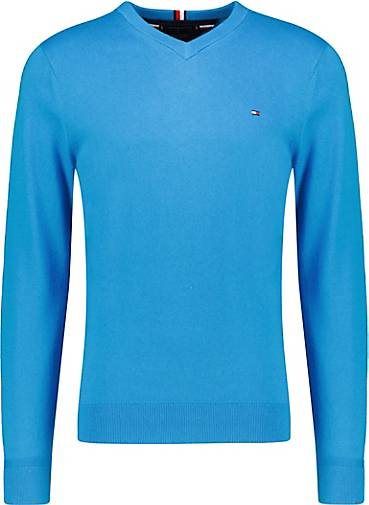 TOMMY HILFIGER Herren Strickpullover V-Kragen Baumwolle/Kaschmir Regular Fit