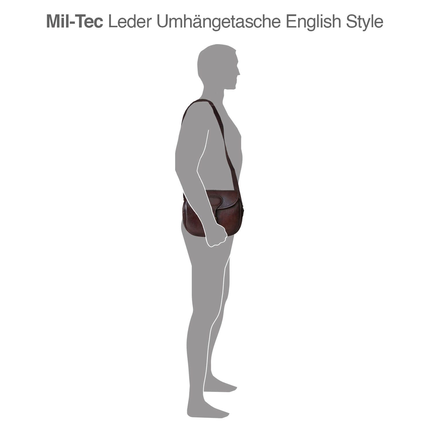 Leder Umhängetasche English Style Cartridge Bag