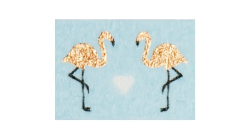 folia washi-Tape Hotfoil Flamingos rose-gold 5 m