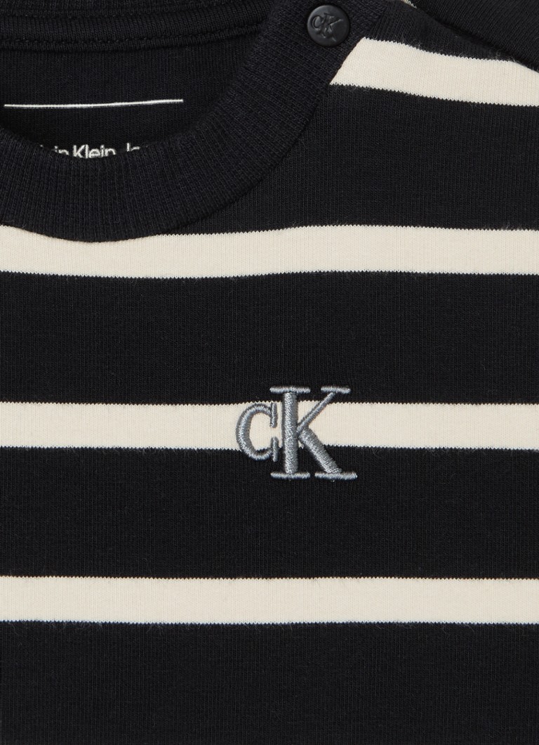 Pulover cu dungi Calvin Klein