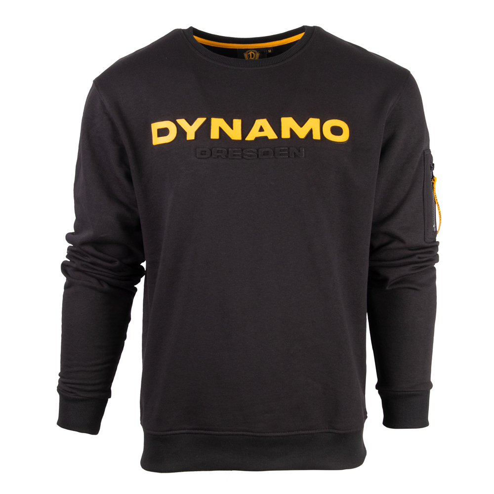 Sweater DD Prägung schwarz-gelb