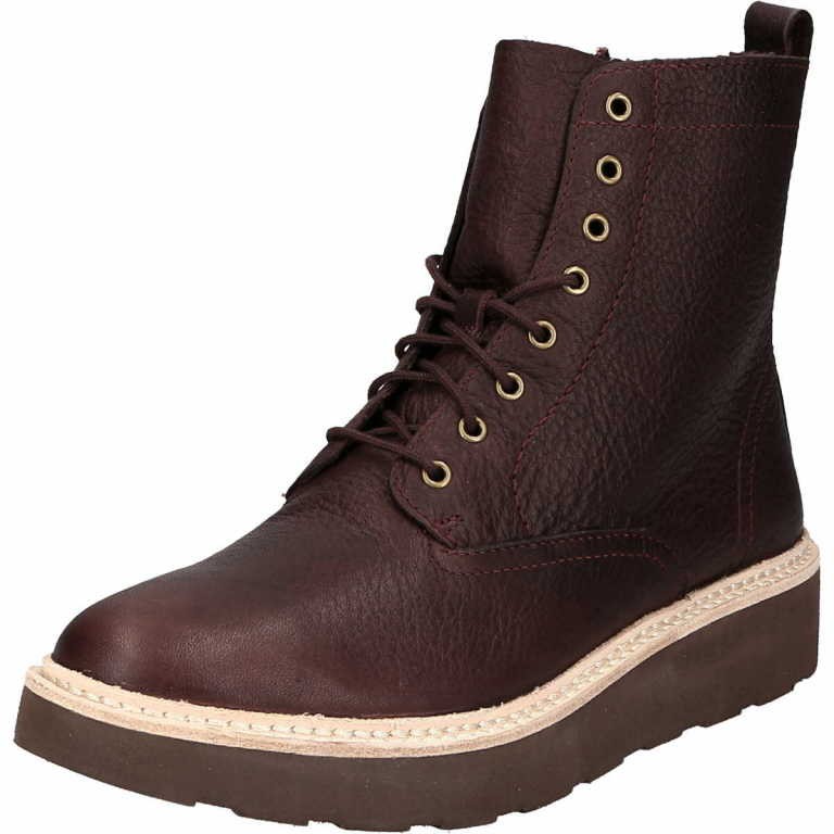 CLARKS Schnür-Stiefeletten rot Trace Pine