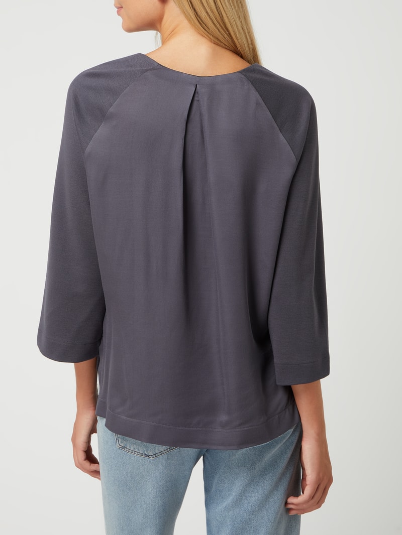 Sweatshirt mit 3/4-Arm in anthrazit