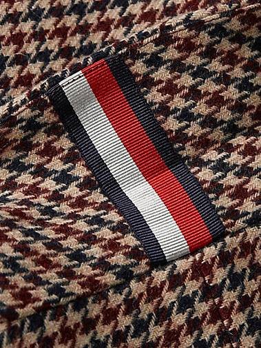 TOMMY HILFIGER Damen Mantel WOOL BLEND CLASSIC CHECK COAT