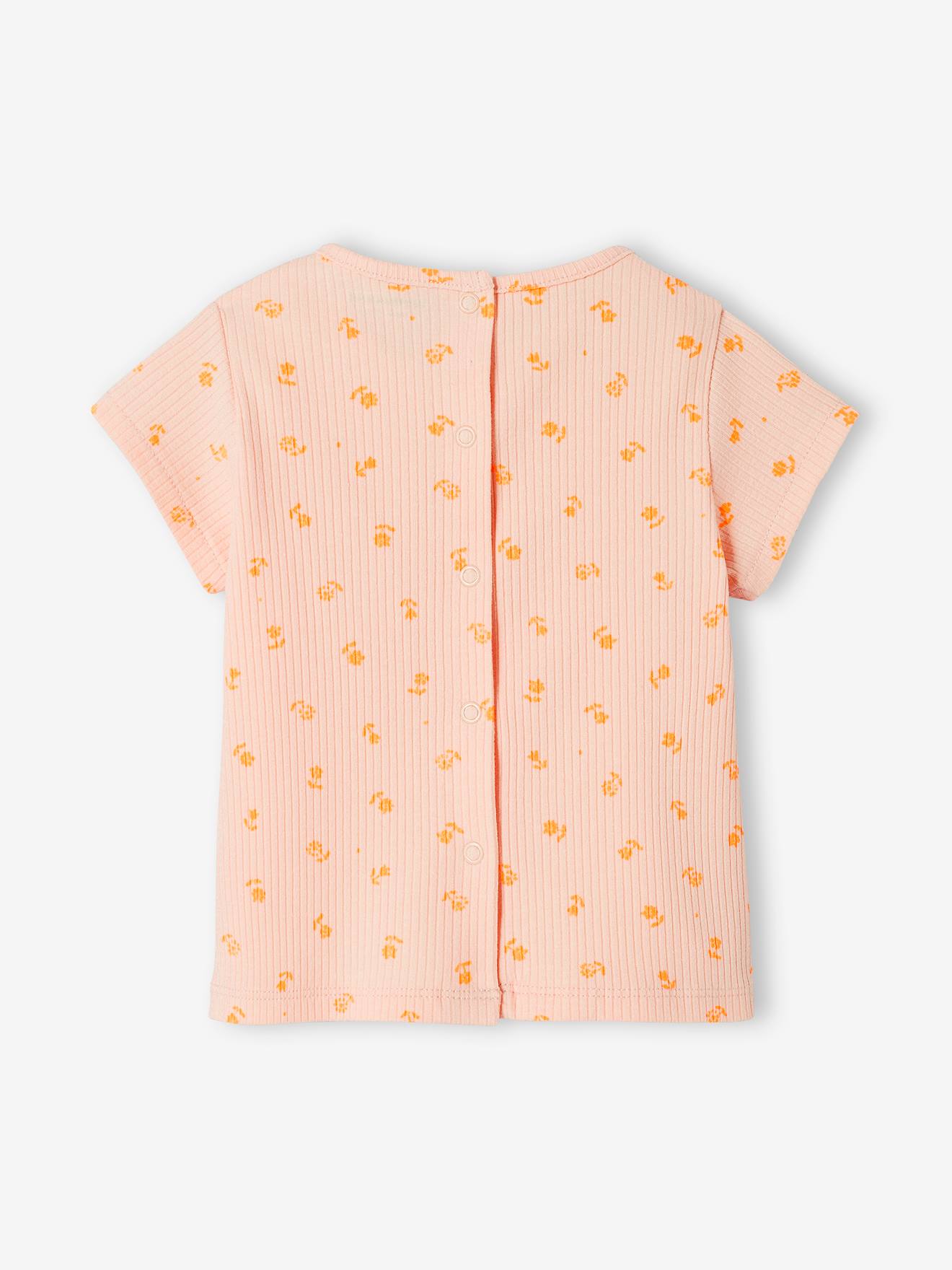 Tee-shirt à côtes bébé écru