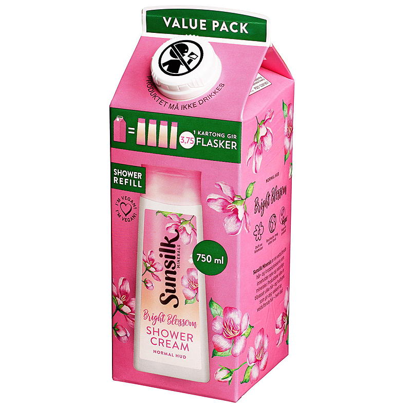 Sunsilk Dusjsåpe 750 ml refill Bright Blossom Sunsilk