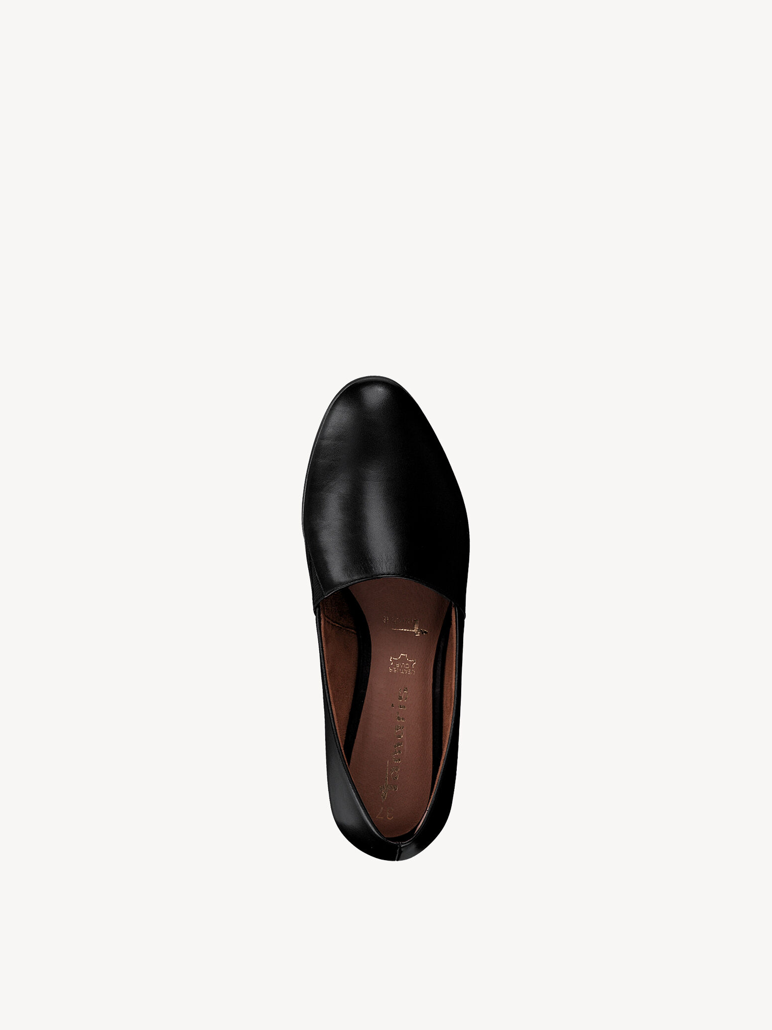 Slipper en cuir - noir