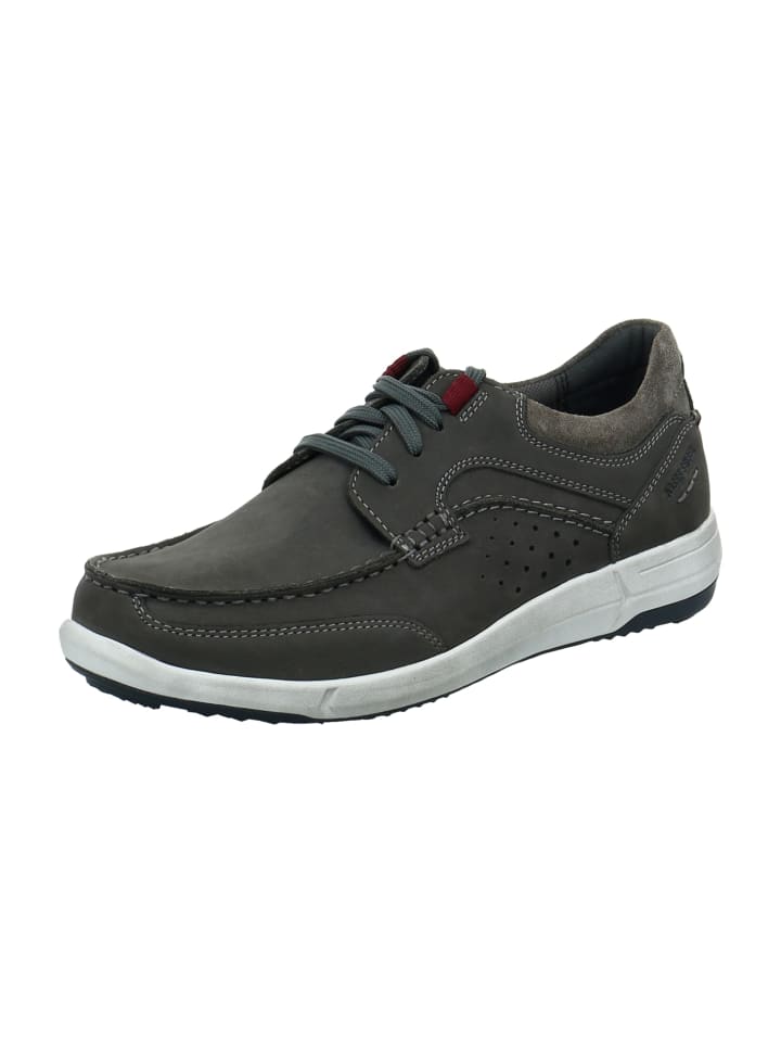 Josef Seibel Mokassin Schnürschuhe in Grau günstig kaufen