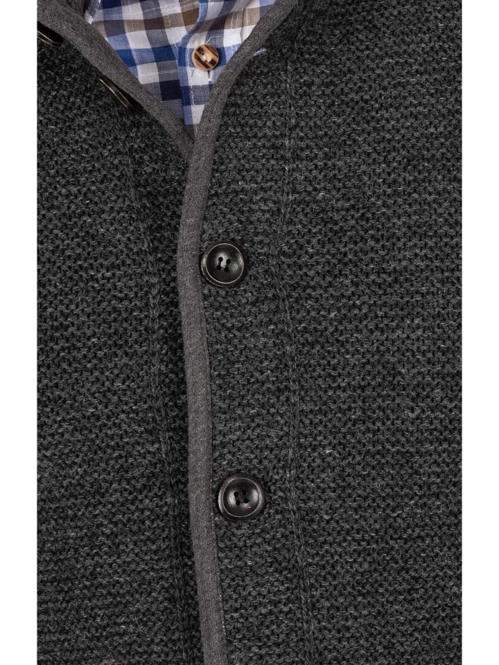 Spieth & Wensky Strickjacke NABOR in dunkelgrau günstig kaufen