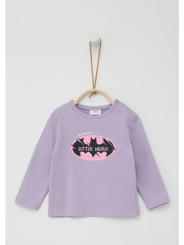 s.Oliver T-Shirt langarm in Lila günstig kaufen