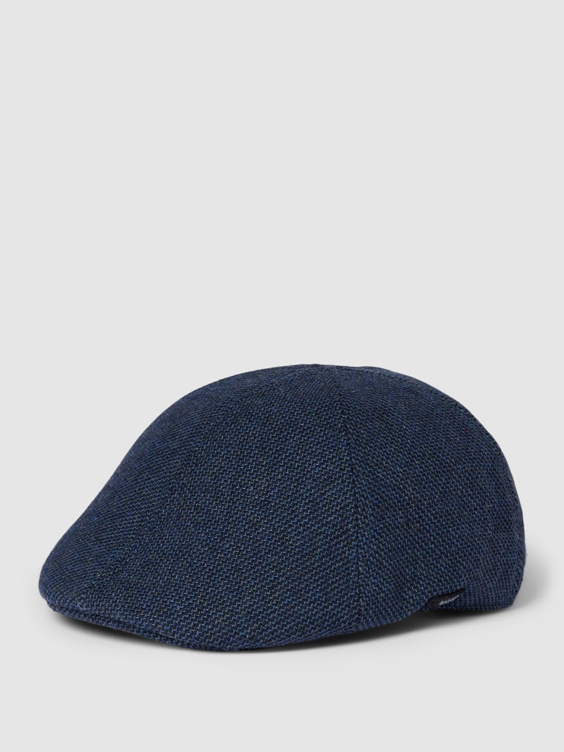Schiebermütze mit Strukturmuster Modell 'MR. MITCHELL' in marineblau