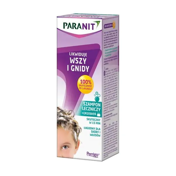 Paranit medicinski šampon + češalj 200 ml