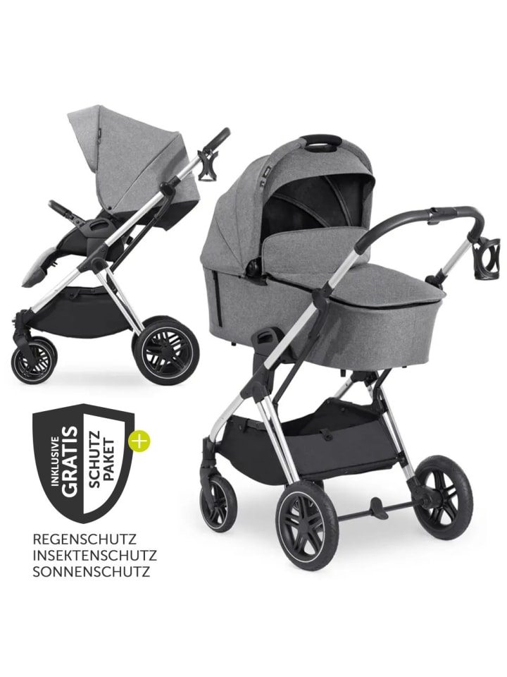 Hauck Kombi-Kinderwagen Vision X Duoset Silver in grau günstig kaufen onesize