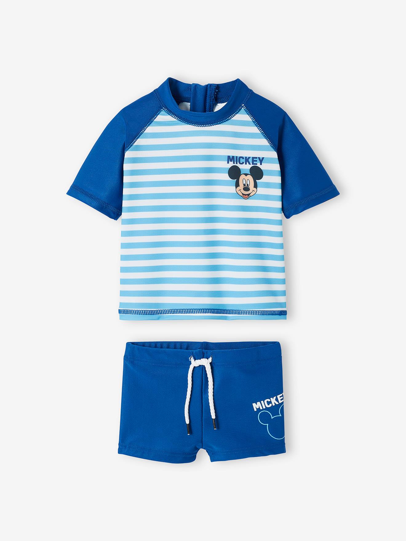 Ensemble de bain anti-UV 2 pièces DS® Mickey garçon bleu océan