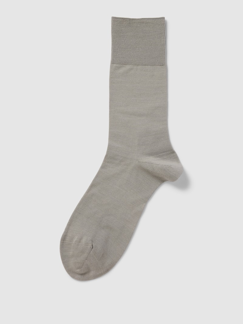 Socken mit elastischem Rippenbündchen Modell 'AIRPORT' in silber