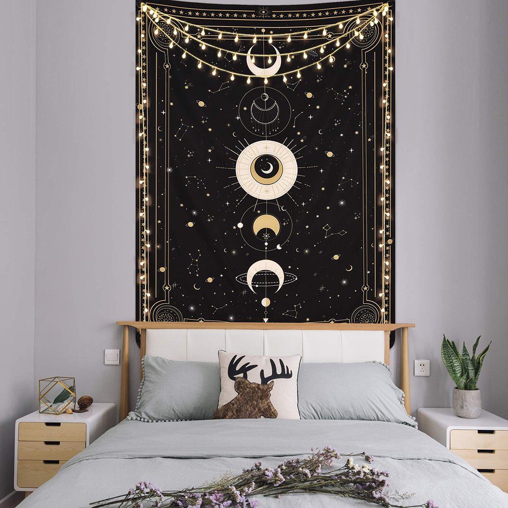 Wandteppich Wandteppich Tarotkarten Wandbehang Ästhetische Retro Wandkunst, Zeaicos
