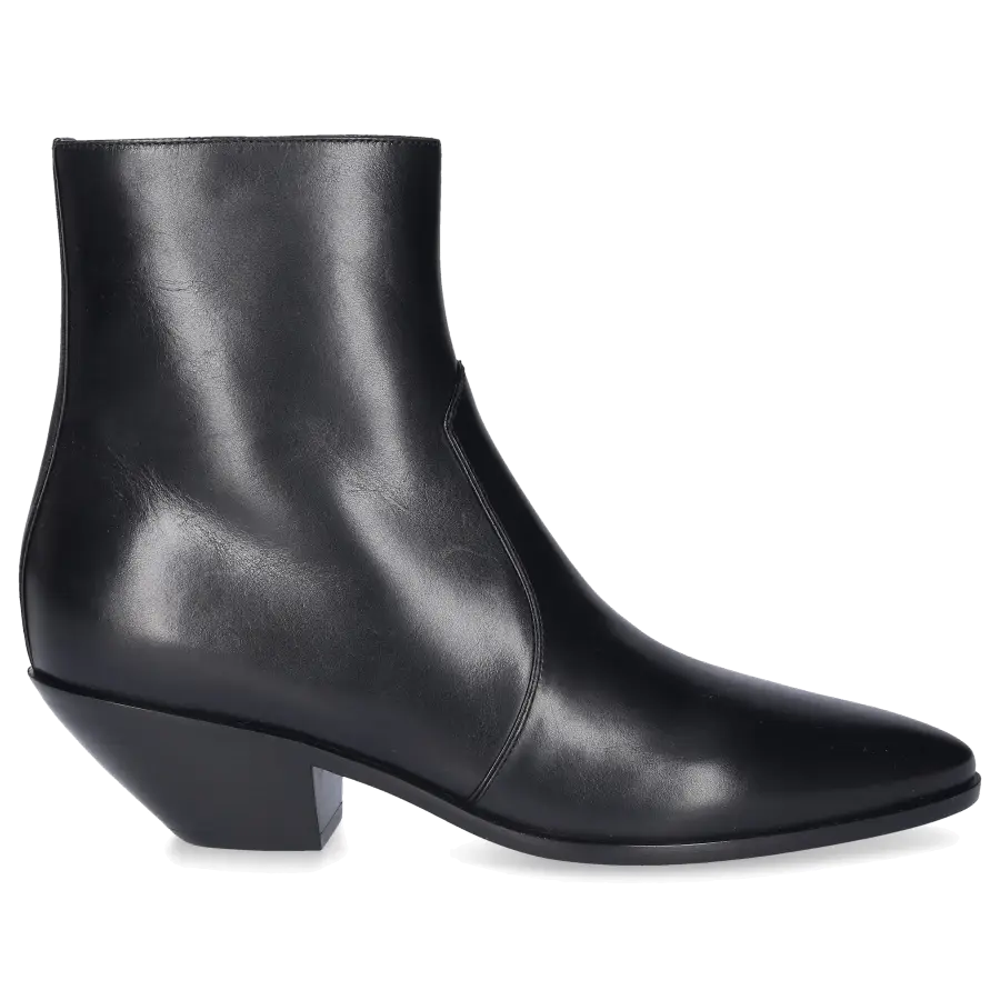 Saint Laurent - Klassische Stiefeletten WEST 45 Kalbsleder - schwarz