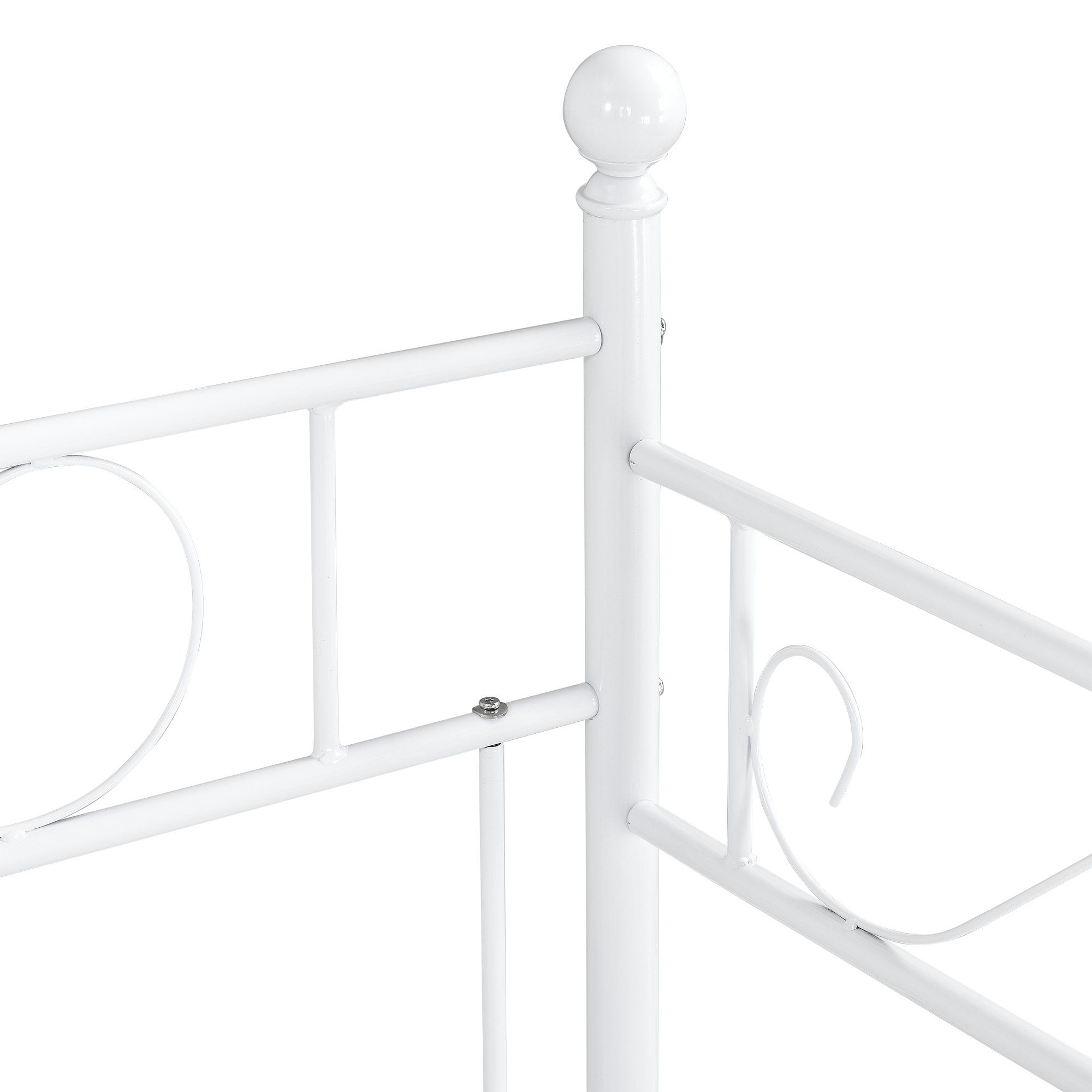 en.casa Metallbett, Granada Tagesbett 90x200cm in diversen Farben