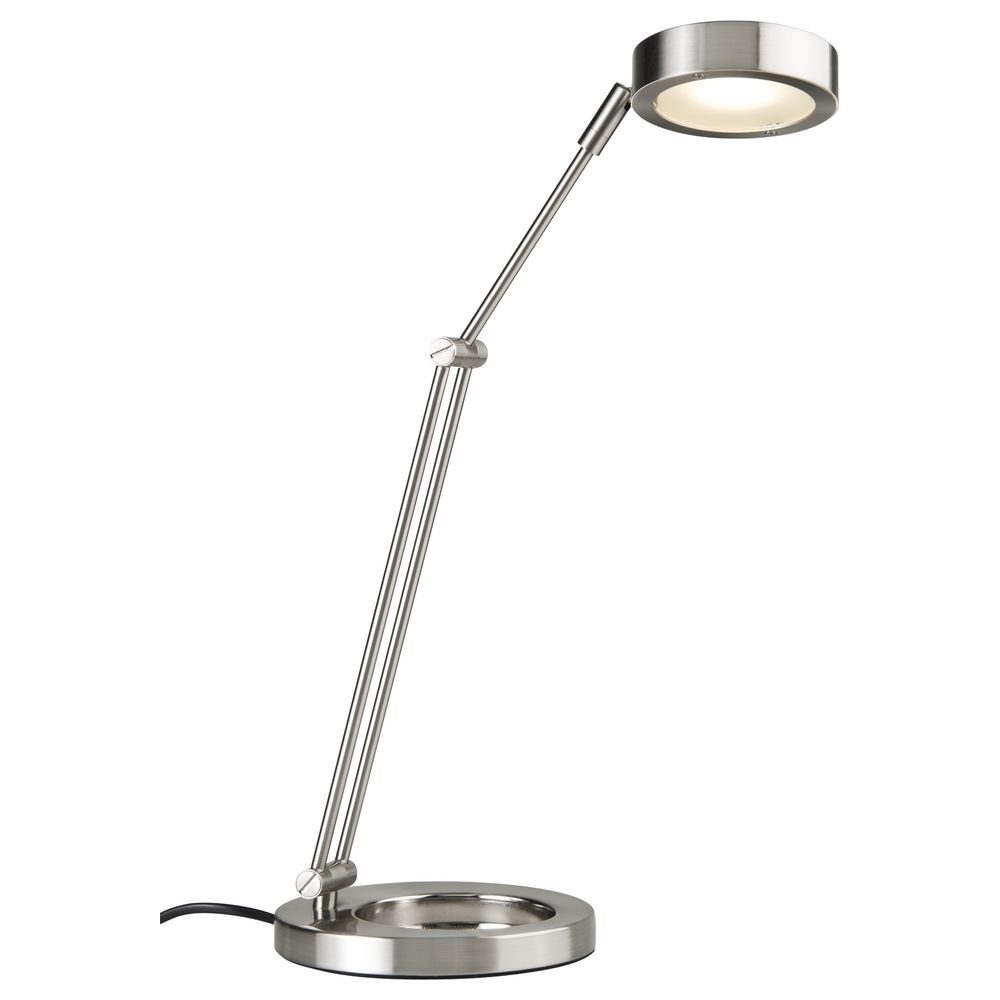 Paulmann LED Tischleuchte Schreibtischleuchte Zed LED Eisen gebürstet 359lm, keine Angabe, Leuchtmittel enthalten: Ja, fest verbaut, LED, warmweiss, Tischleuchte, Nachttischlampe, Tischlampe