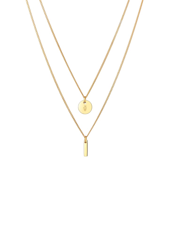 Elli Halskette 925 Sterling Silber Geo in Gold günstig kaufen