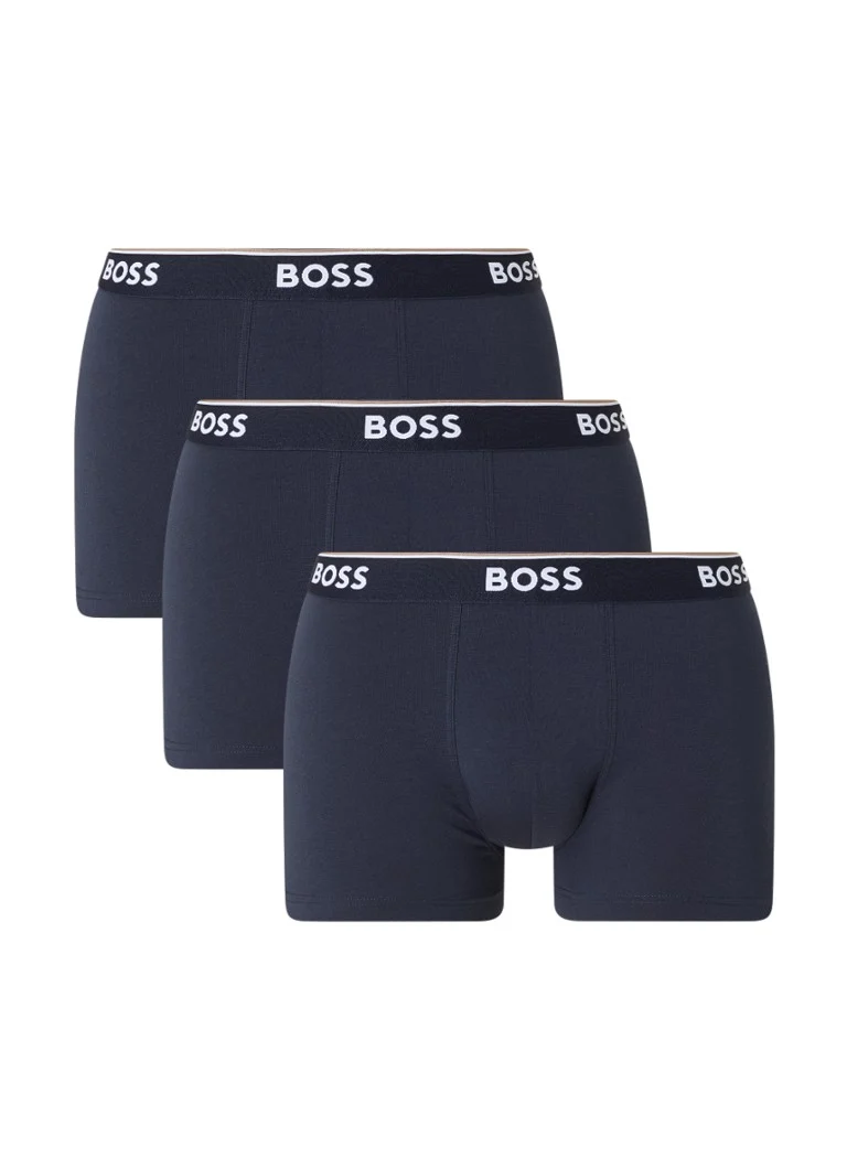 Lot de 3 boxers HUGO BOSS avec ceinture logotée